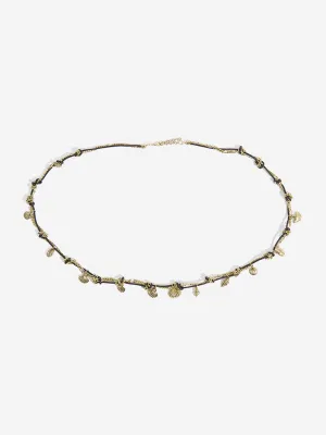 Westside Accessories Gold Seashell Charm & Cord Waist Chain