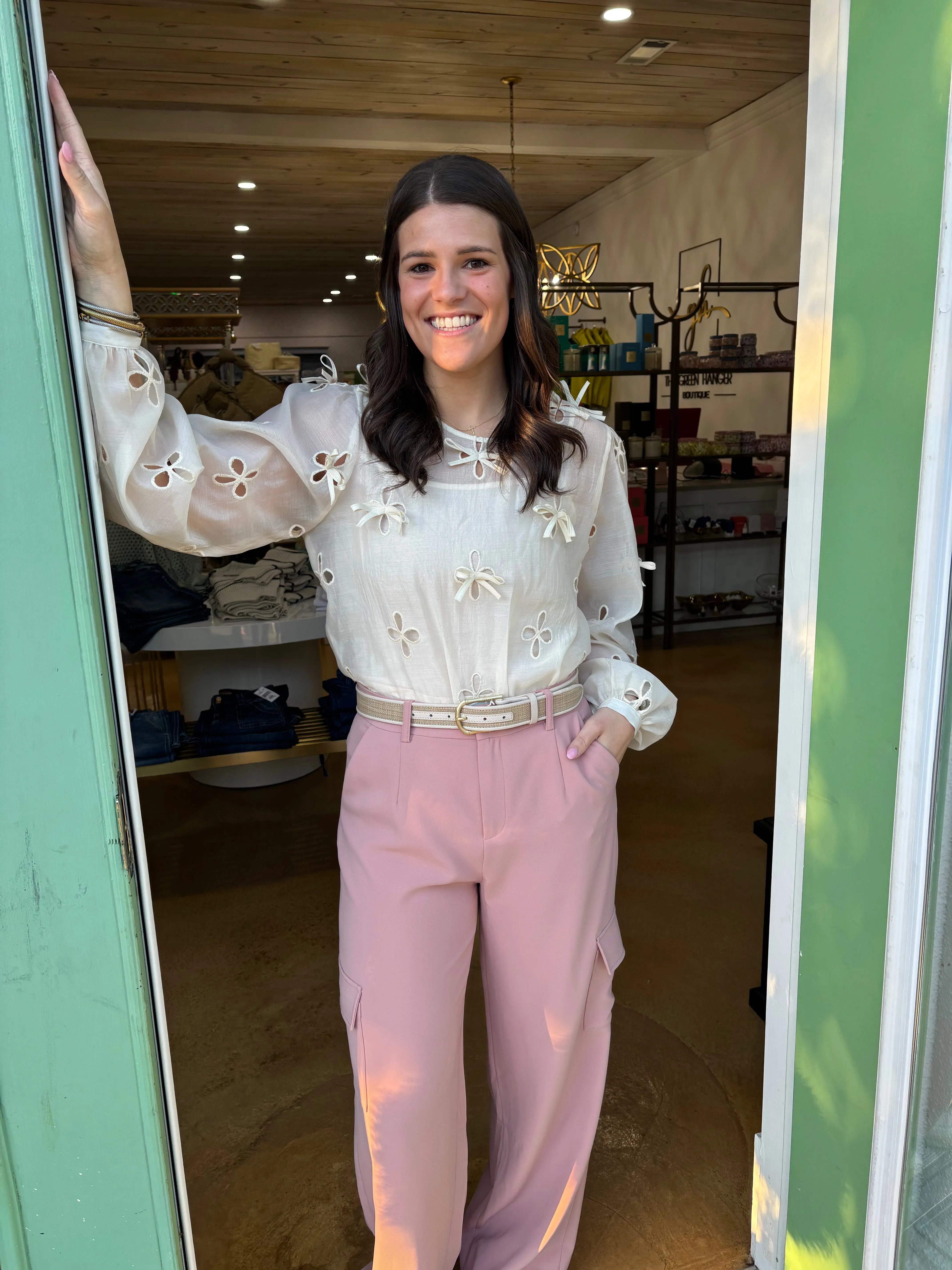 Wide Leg Cargo Trousers