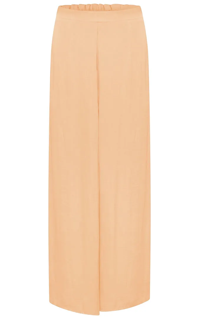 Wide Leg Trousers in Gold