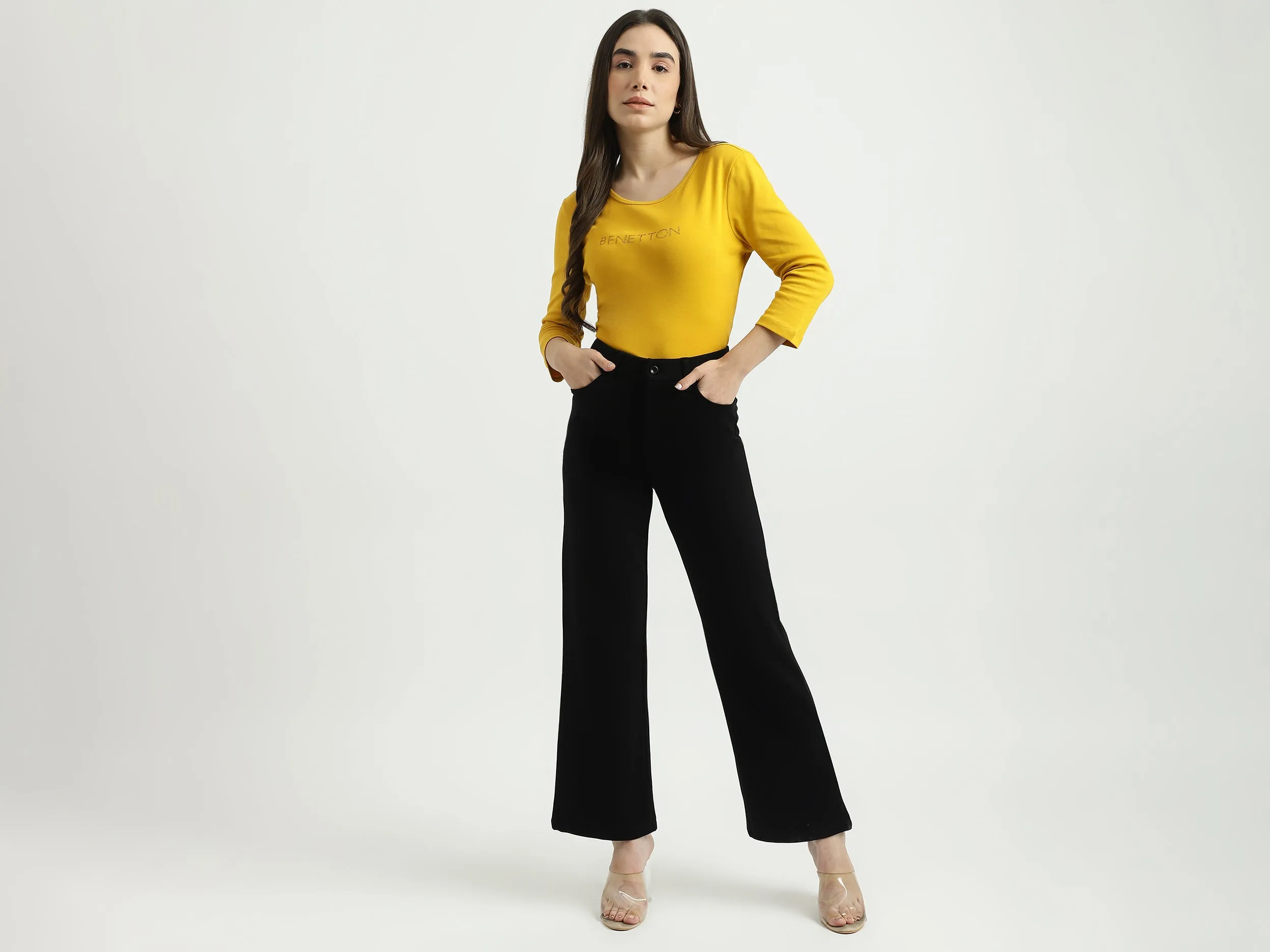 Women Solid Loose Fit Trousers