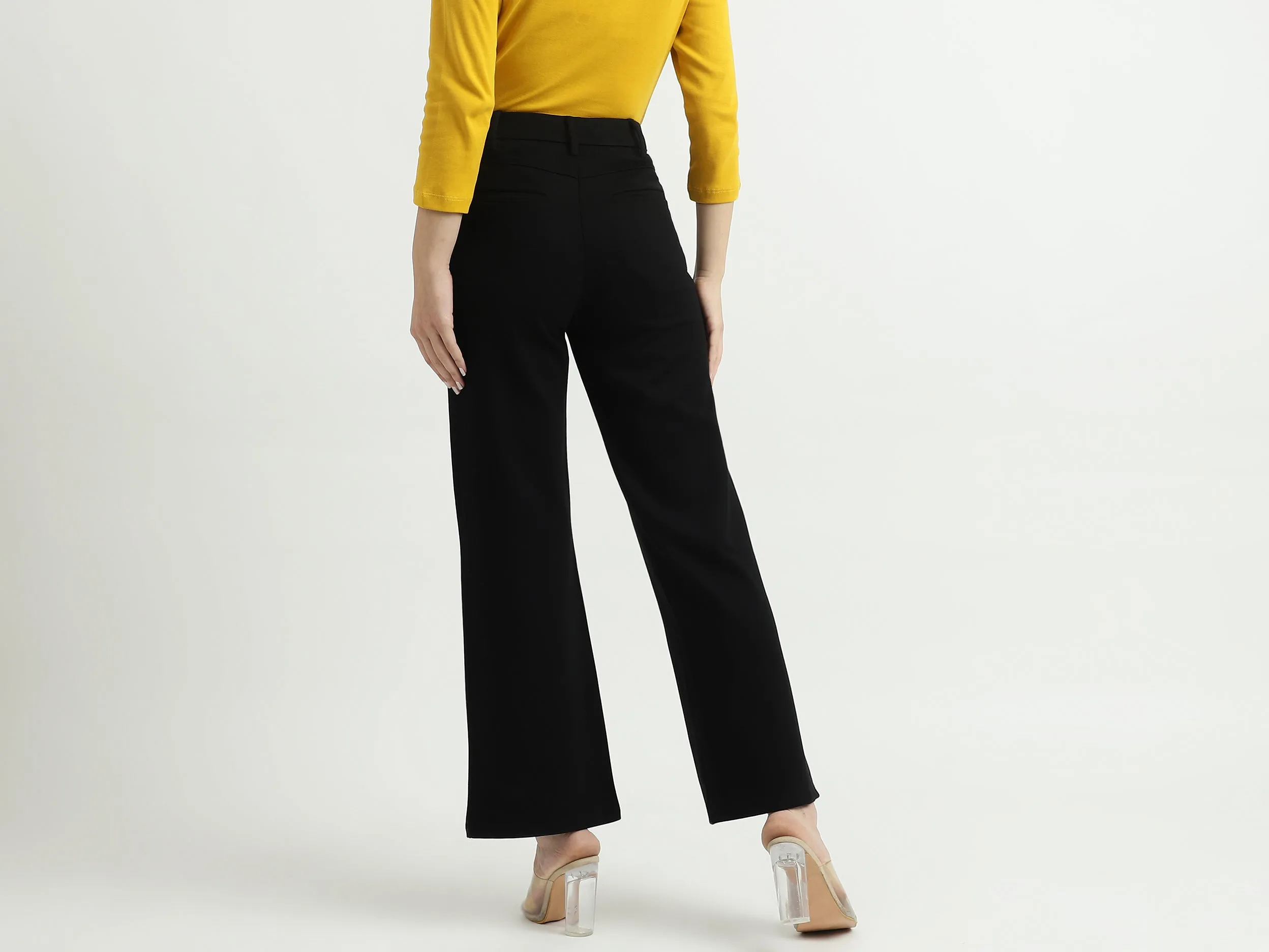 Women Solid Loose Fit Trousers