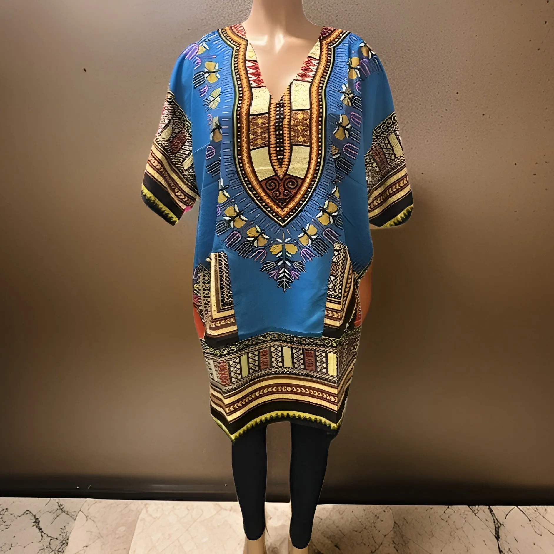 Women's African Dashiki Print Tunic