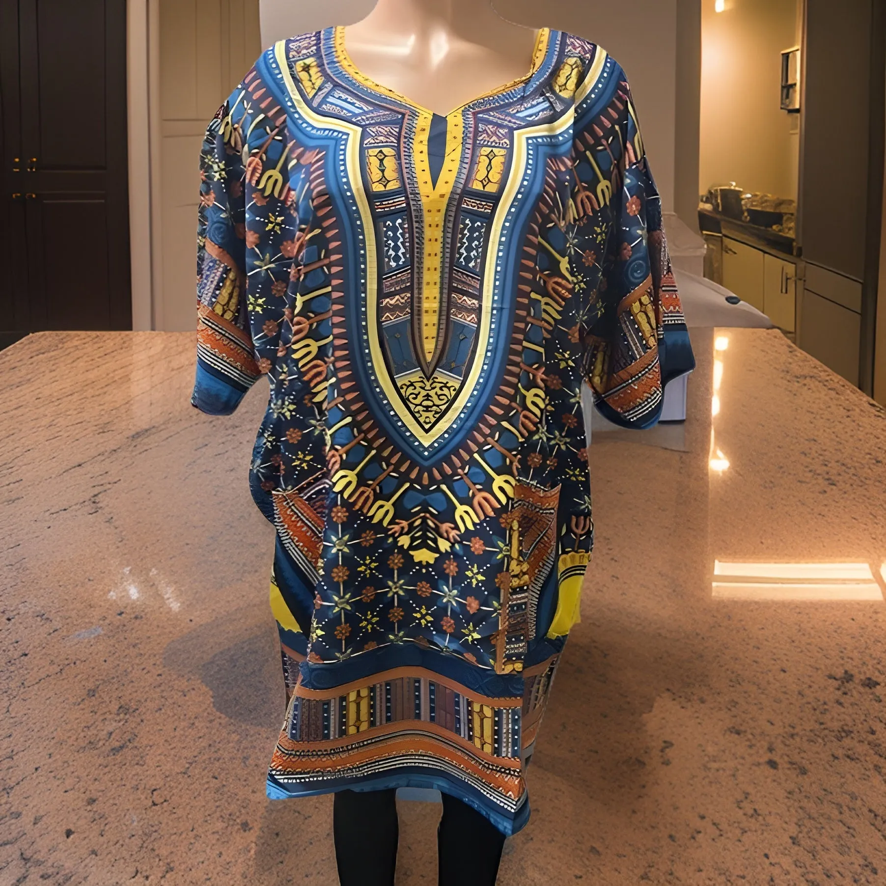 Women's African Dashiki Print Tunic