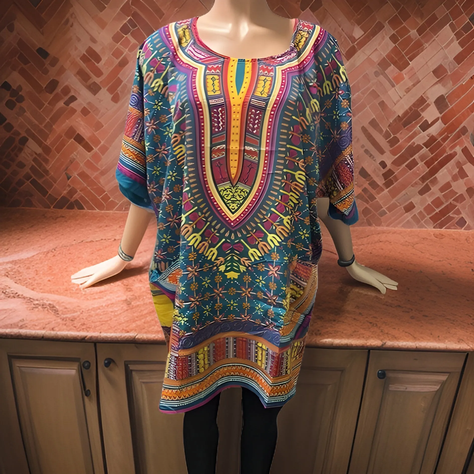 Women's African Dashiki Print Tunic