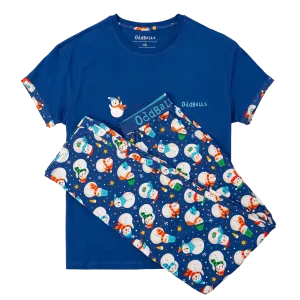 Womens Long Pyjamas - Snowman - Trousers & T-Shirt