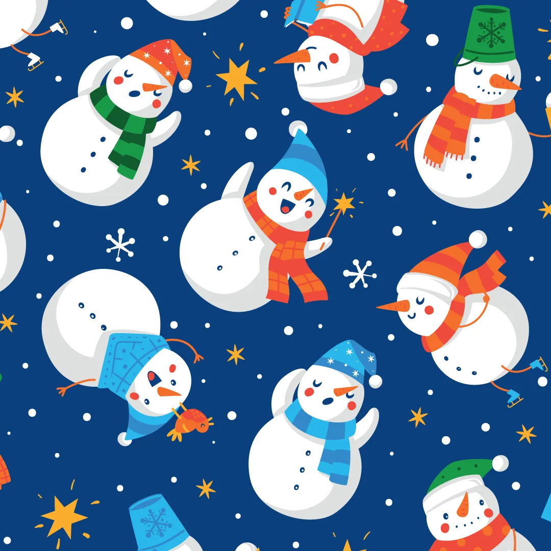 Womens Long Pyjamas - Snowman - Trousers & T-Shirt