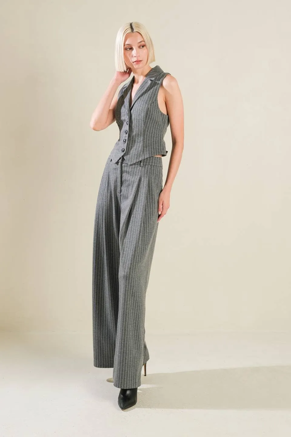 Woolen Striped Pants