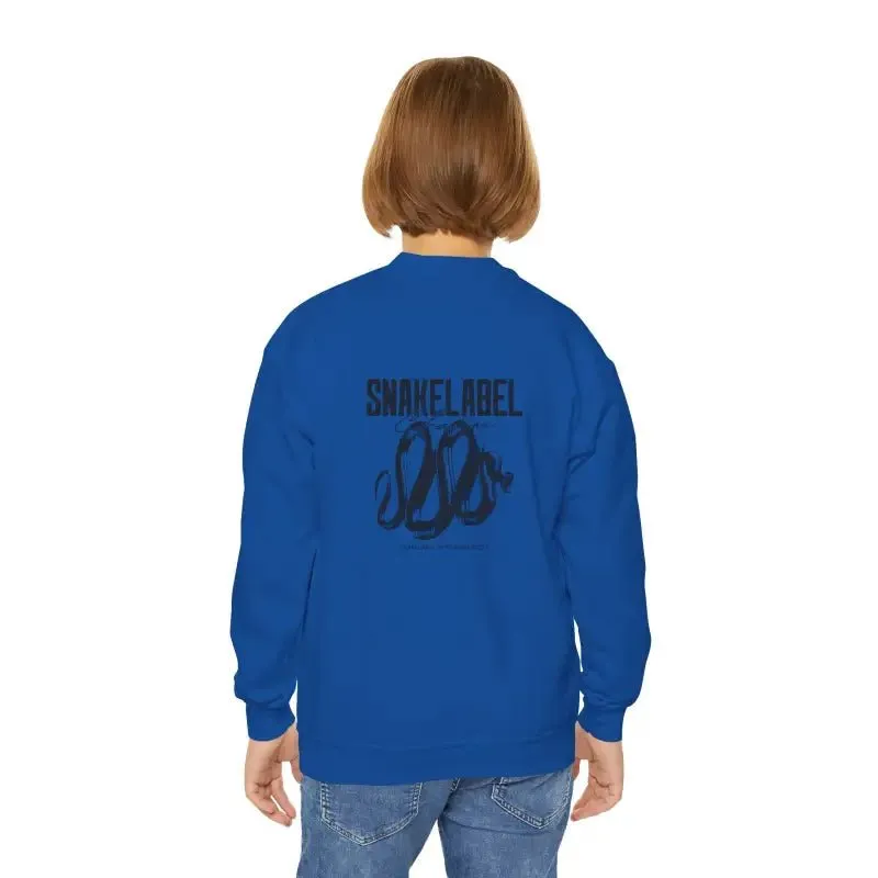 Youth Crewneck Sweatshirt - 50/50 Cotton Polyester Blend, Medium-Heavy Fabric, Loose Fit