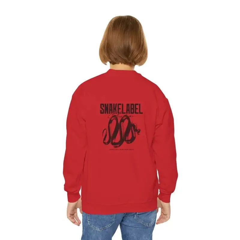 Youth Crewneck Sweatshirt - 50/50 Cotton Polyester Blend, Medium-Heavy Fabric, Loose Fit