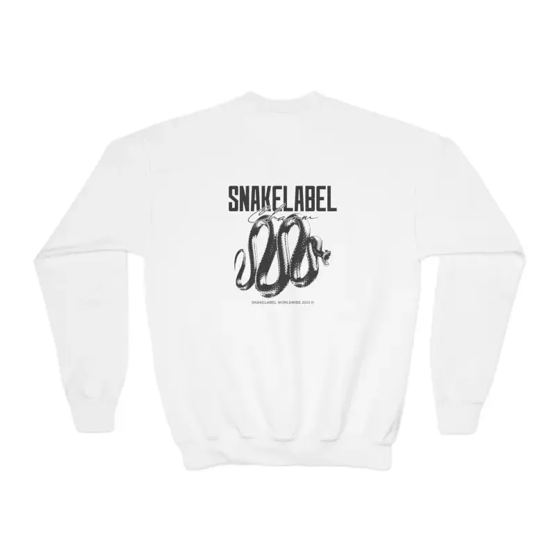 Youth Crewneck Sweatshirt - 50/50 Cotton Polyester Blend, Medium-Heavy Fabric, Loose Fit