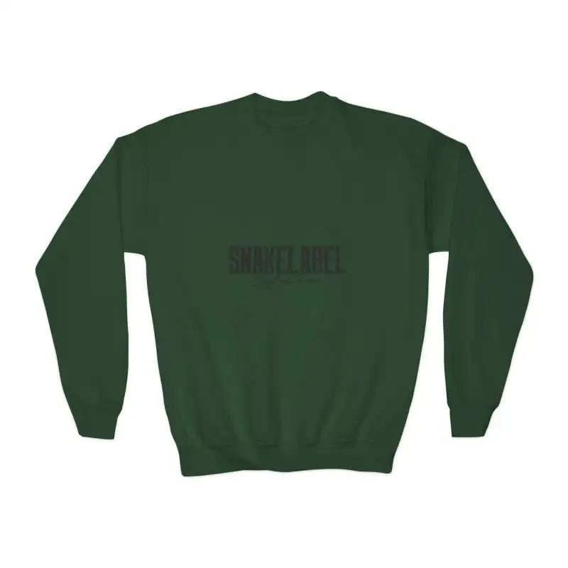 Youth Crewneck Sweatshirt - 50/50 Cotton Polyester Blend, Medium-Heavy Fabric, Loose Fit