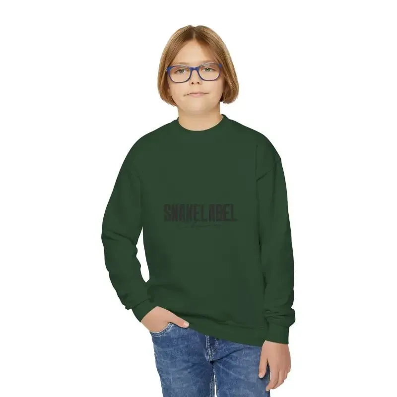 Youth Crewneck Sweatshirt - 50/50 Cotton Polyester Blend, Medium-Heavy Fabric, Loose Fit