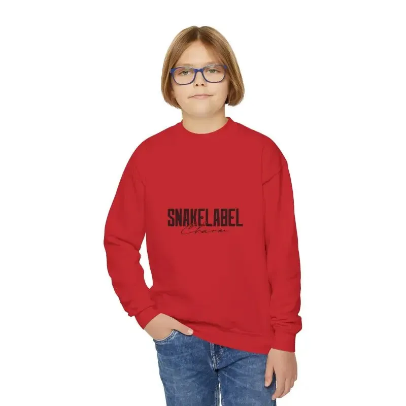 Youth Crewneck Sweatshirt - 50/50 Cotton Polyester Blend, Medium-Heavy Fabric, Loose Fit