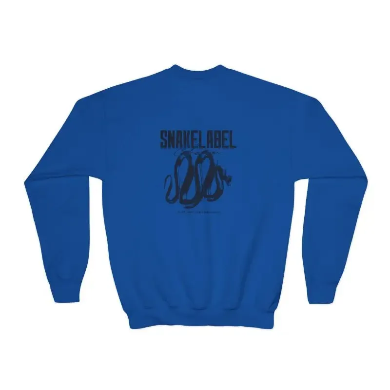 Youth Crewneck Sweatshirt - 50/50 Cotton Polyester Blend, Medium-Heavy Fabric, Loose Fit
