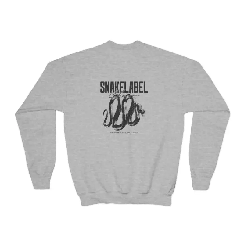 Youth Crewneck Sweatshirt - 50/50 Cotton Polyester Blend, Medium-Heavy Fabric, Loose Fit