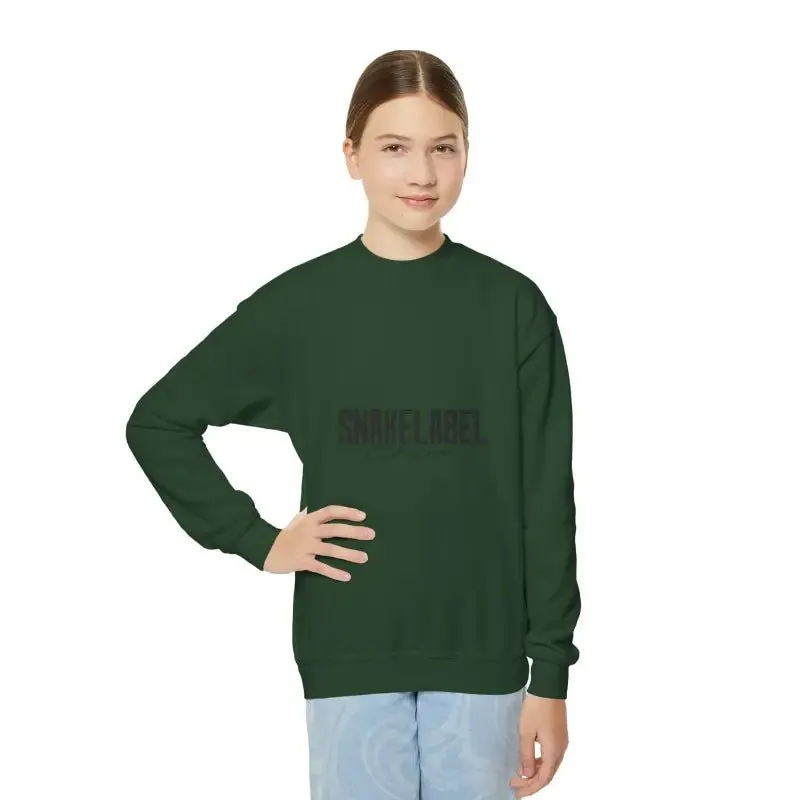 Youth Crewneck Sweatshirt - 50/50 Cotton Polyester Blend, Medium-Heavy Fabric, Loose Fit