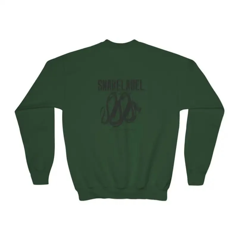 Youth Crewneck Sweatshirt - 50/50 Cotton Polyester Blend, Medium-Heavy Fabric, Loose Fit