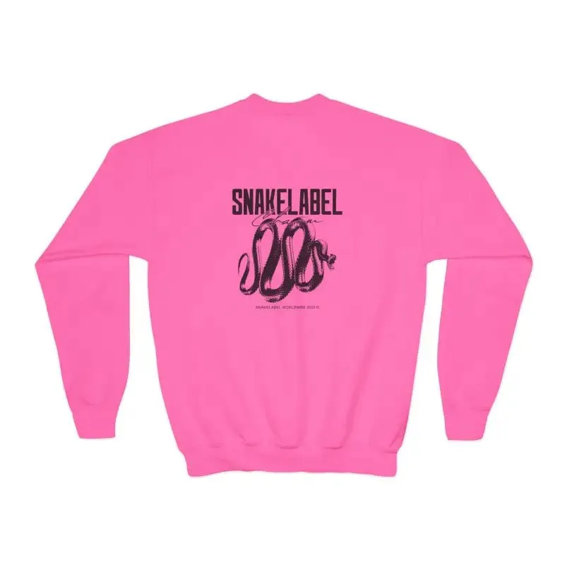 Youth Crewneck Sweatshirt - 50/50 Cotton Polyester Blend, Medium-Heavy Fabric, Loose Fit
