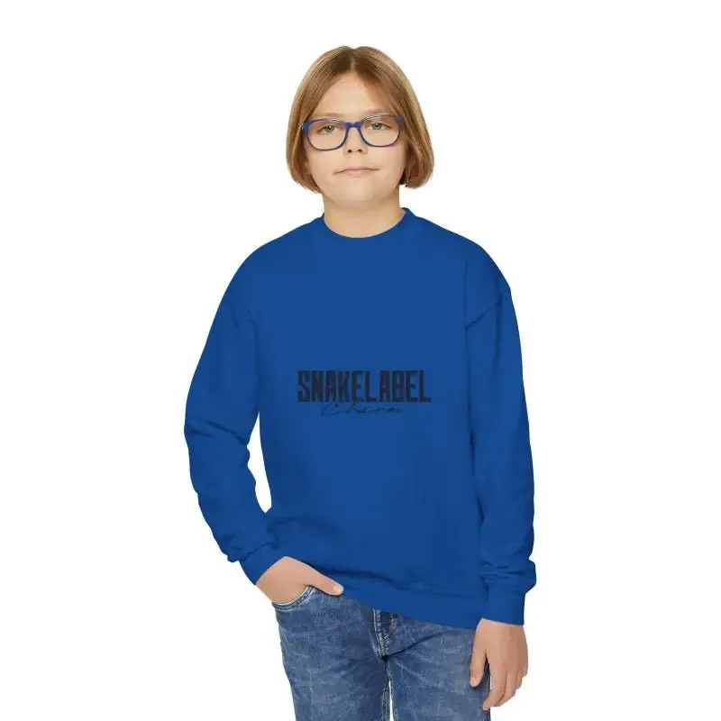 Youth Crewneck Sweatshirt - 50/50 Cotton Polyester Blend, Medium-Heavy Fabric, Loose Fit