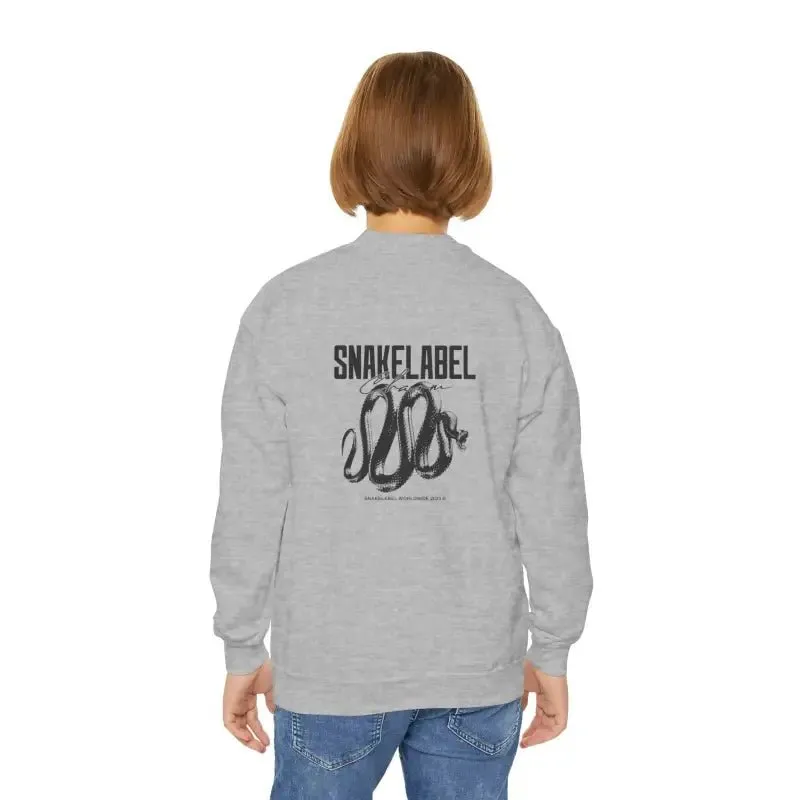 Youth Crewneck Sweatshirt - 50/50 Cotton Polyester Blend, Medium-Heavy Fabric, Loose Fit