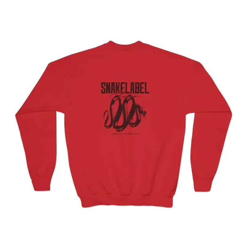 Youth Crewneck Sweatshirt - 50/50 Cotton Polyester Blend, Medium-Heavy Fabric, Loose Fit