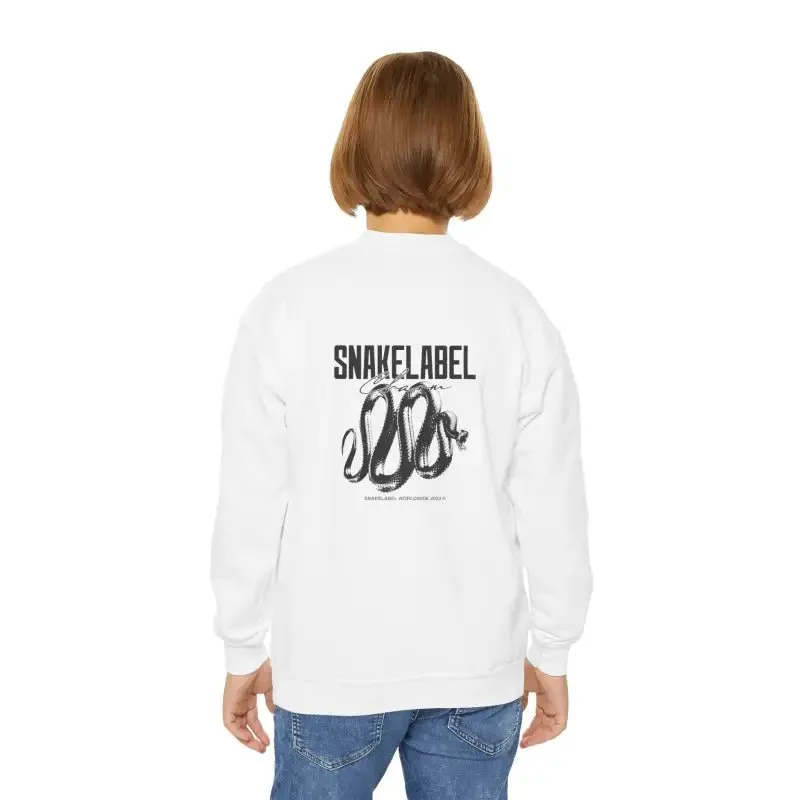 Youth Crewneck Sweatshirt - 50/50 Cotton Polyester Blend, Medium-Heavy Fabric, Loose Fit